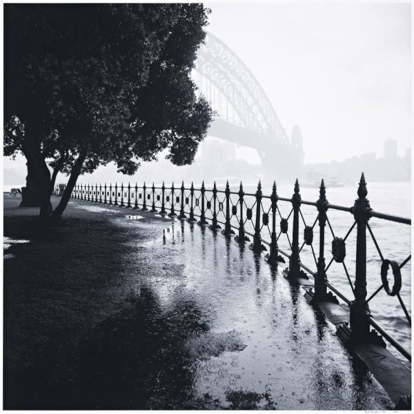 Мост под дождем