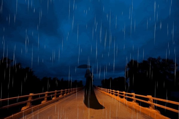 Дорога город ночь дождь