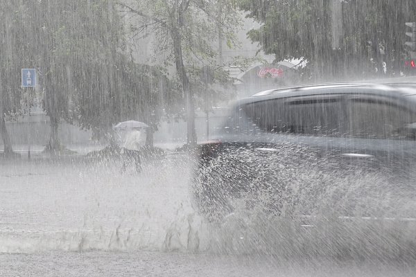Очень сильный дождь
