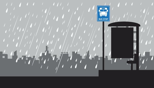 Фон остановка автобуса грустно