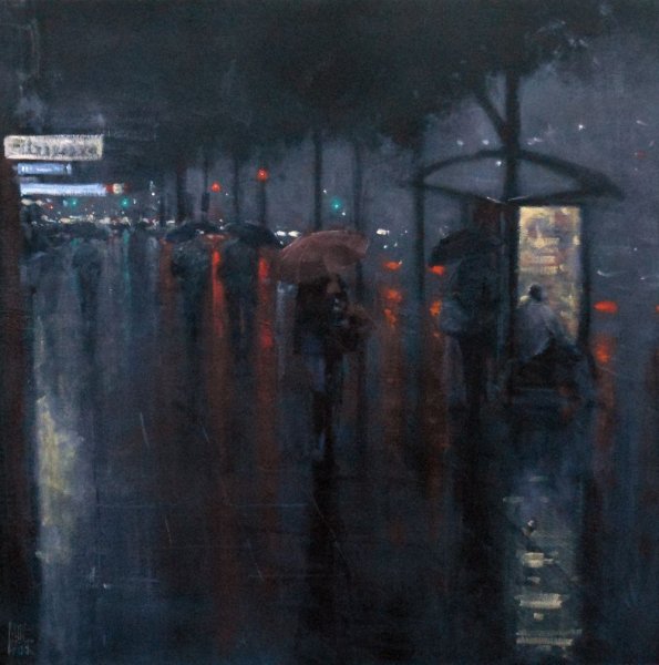 Дождливая остановка