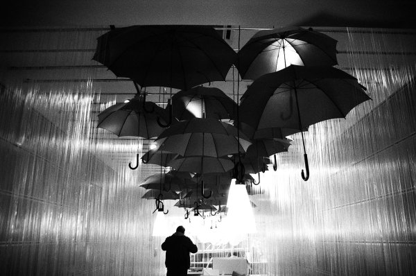 Зонт черный