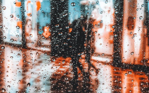 Капли на стекле Эстетика