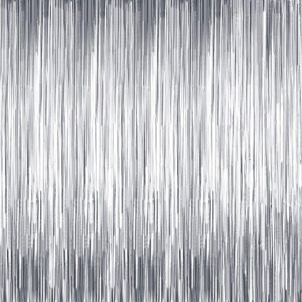 Занавес дождик серебро