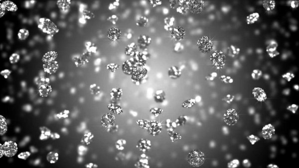 Серебряные блестки на черном фоне