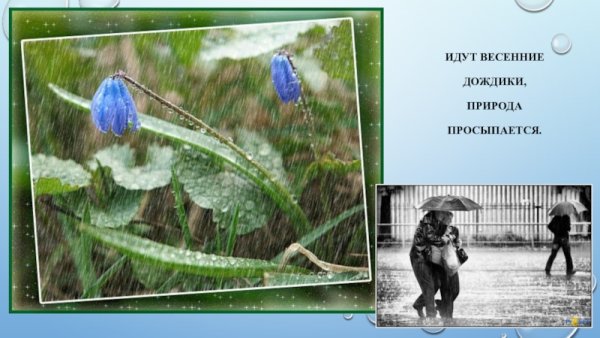Занятие весенний дождик