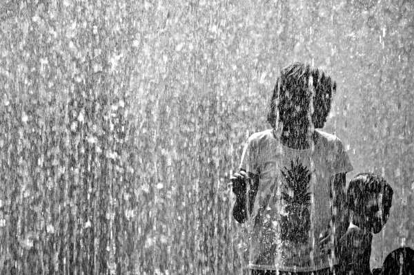 Волосы под дождем