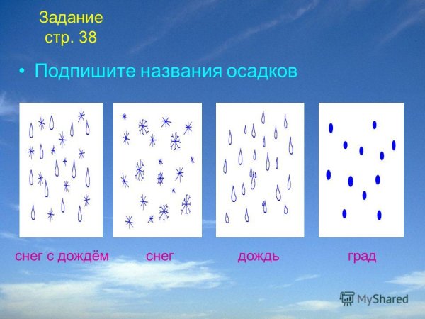 Виды осадков