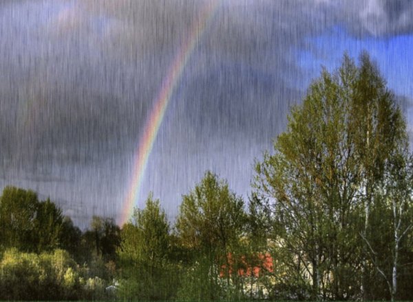 Весенний дождь и Радуга