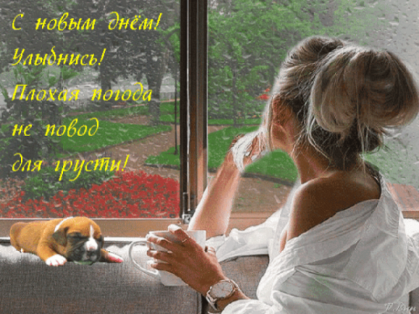 Дождь не повод для грусти доброе утро