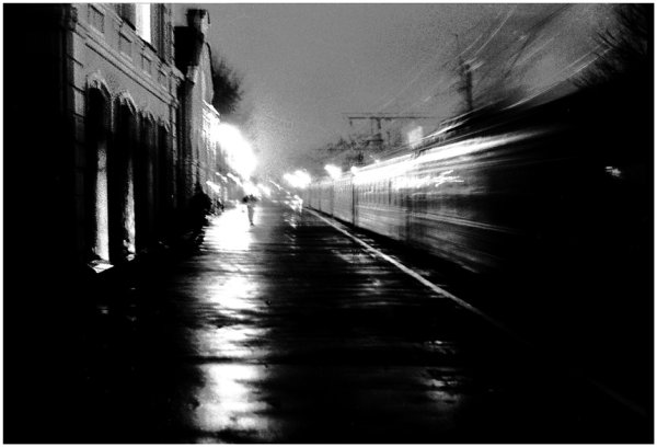 Дождь перрон