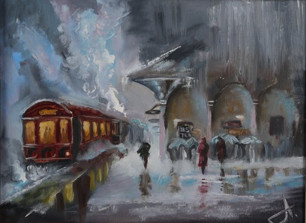 Вокзал живопись