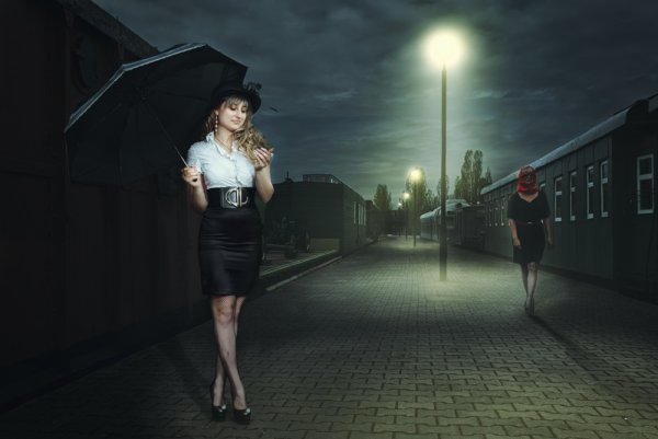 Фотосессия на вокзале