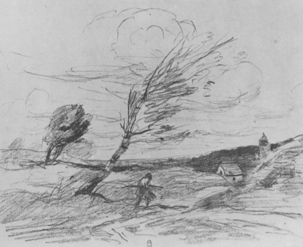 Камиль коро порыв ветра