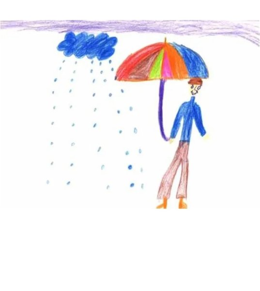 Рисование идет дождь