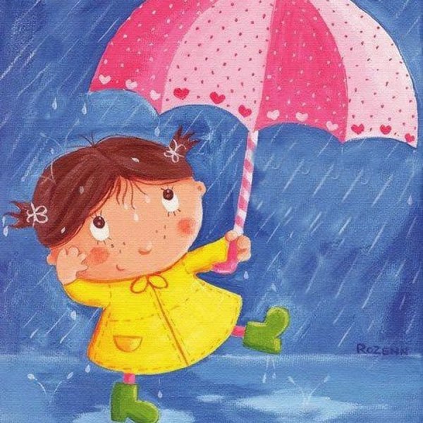 Рисование пасмурного дня для детей