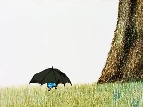 Пятачок с зонтиком