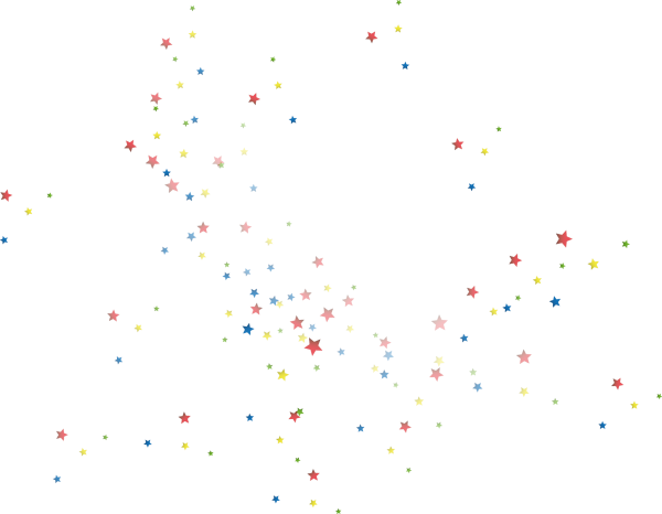 Россыпь звезд на прозрачном фоне