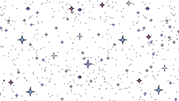 Звезды на прозрачном фоне