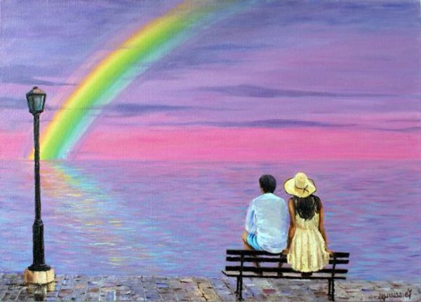 Влюбленные под радугой