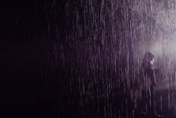 Ливень ночью