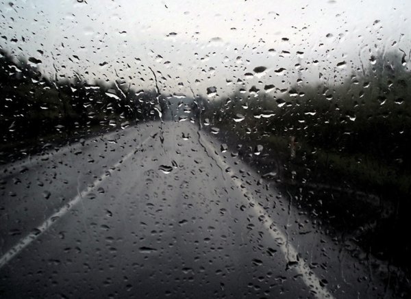 Дорога дождь