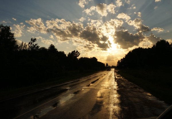 Дорога после дождя