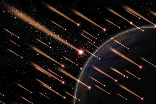 Метеоритный дождь в космосе для детей
