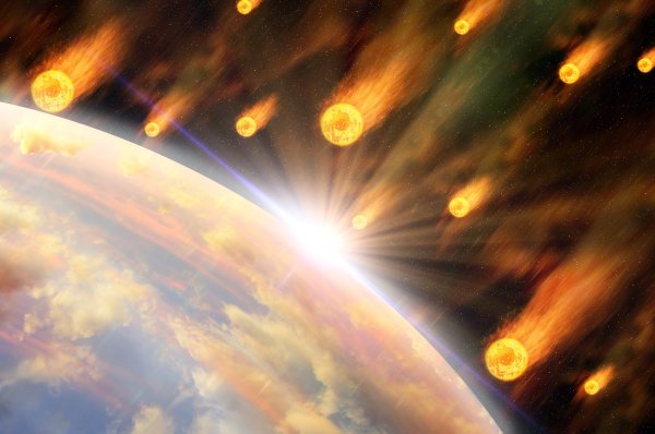 Свет солнца в космосе