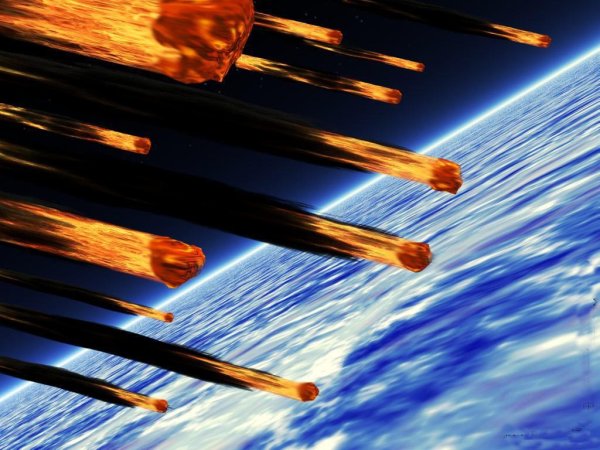 Метеоритный дождь на земле