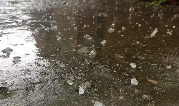 Крупный град на Кубани 2020