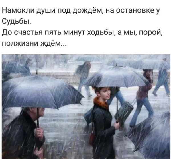 Фразы про дождь