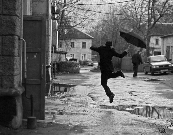 Прыжок через лужу