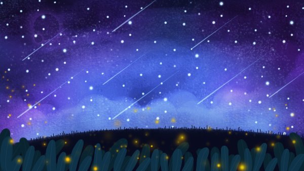 Нарисованное звездное небо