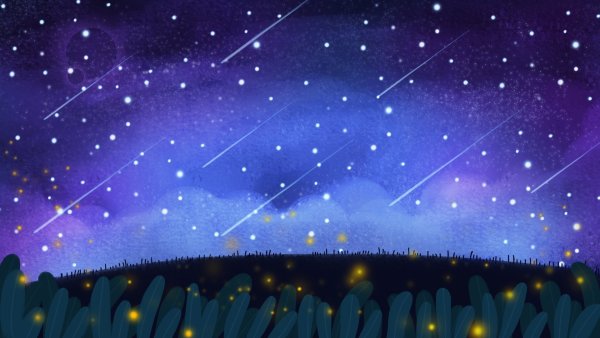 Нарисованное звездное небо