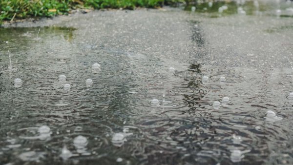 Ливень с градом