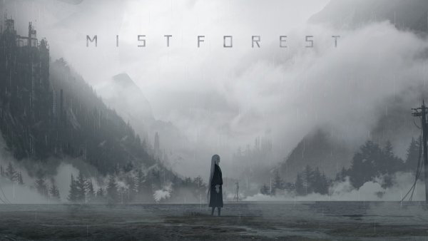 Дождь в горах арт