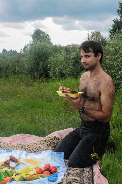 Шашлычки под дождем