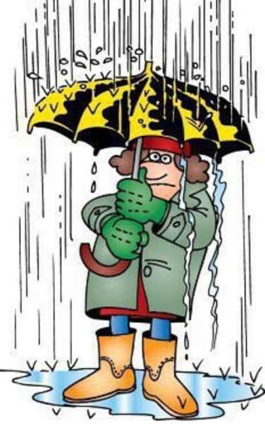 Веселые иллюстрации дождь