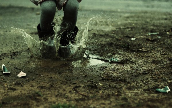 Брызги лужи