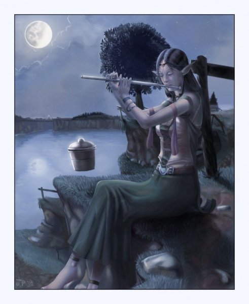 Юноша играющий на флейте