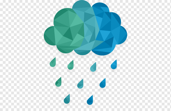 Облако с каплями вектор