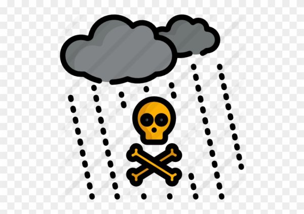 Кислотные дожди значок