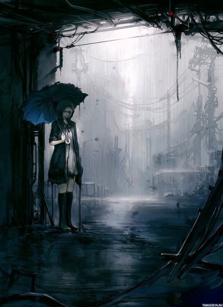 Грустный арт