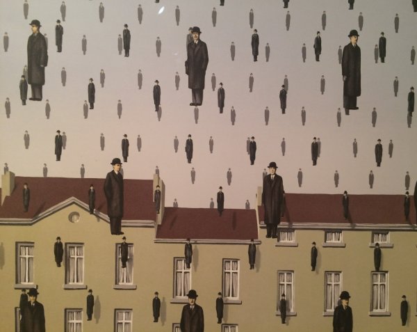 Рене Магритт люди падают