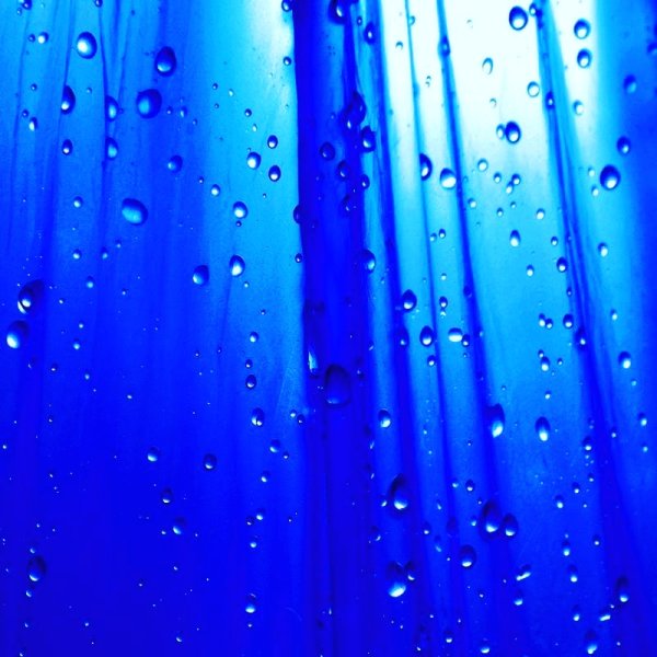Синий капли дождя