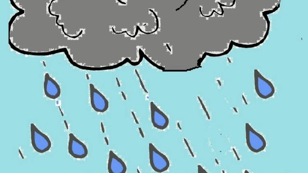 Дождь мультяшный