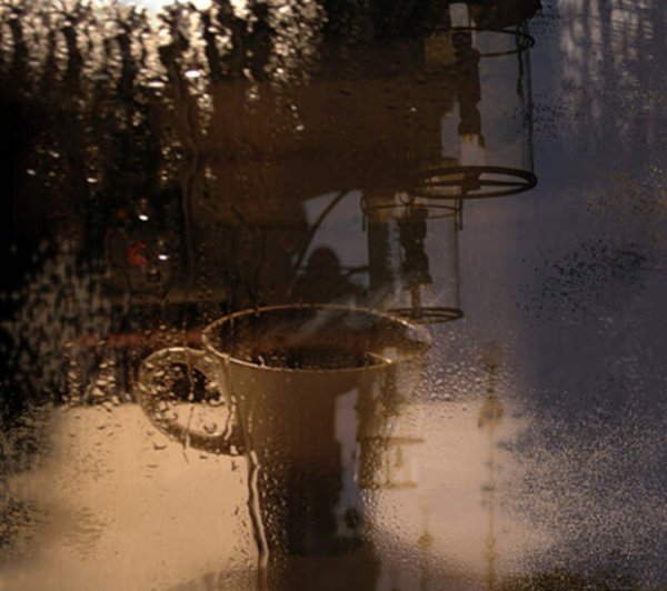 Чашка кофе дождь