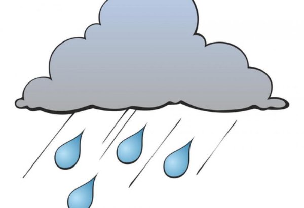 Туча с дождем для дошкольников