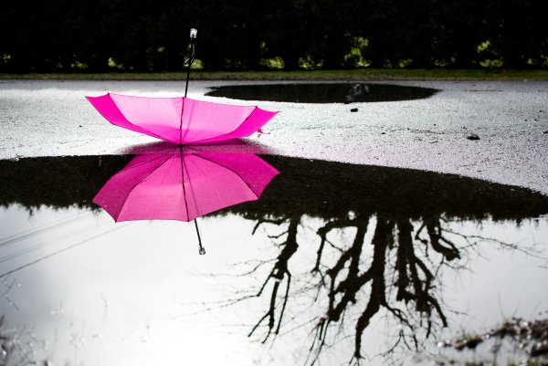 Дождь зонтик